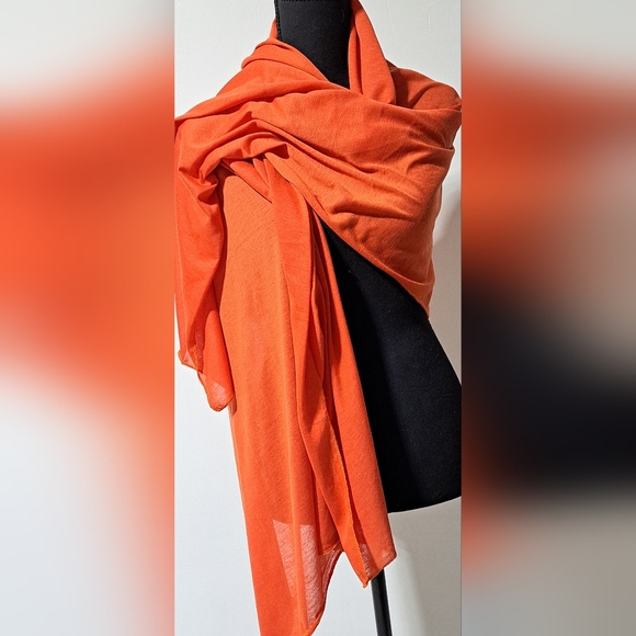 Sz OS | Shawl/Wrap/Shrug | Orange/Carrot/Ginger Copper - Picture 5 of 8